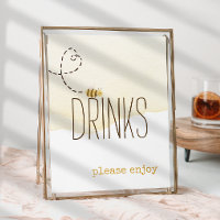 Sweet Bumble Bee Baby Shower Drinks Unterschreiben