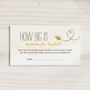 Sweet Bumble Bee Wie groß ist Mommys Bly Game Card Platzkarte