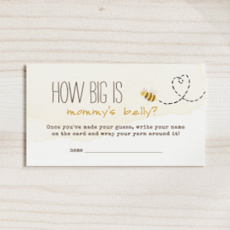 Sweet Bumble Bee Wie groß ist Mommys Bly Game Card Platzkarte