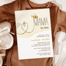 Sweet Bumblebee Mama zu Baby Dusche Einladung
