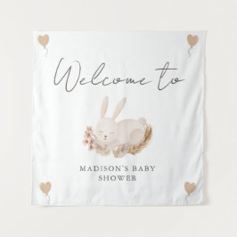 Sweet Bunny Baby Dusche Willkommen Wandteppich