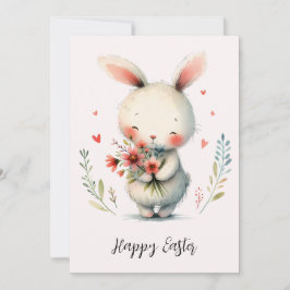 Sweet Bunny & Blooms – Easter Joy Karte