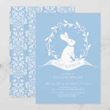 Sweet Bunny Boys Kinderdusche Einladung