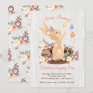 Sweet Bunny Invitations de fête d'anniversaire