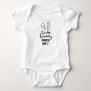 Sweet Bunny Oars Einige sonnige Lieben Sie Ostern Baby Strampler