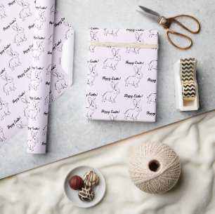 Sweet Bunny Rabbit, Niedlicher Frühling oder Oster Geschenkpapier