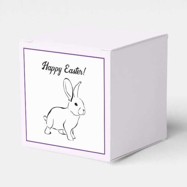 Sweet Bunny Rabbit, Niedlicher Frühling oder Oster Geschenkschachtel (Vorderseite)