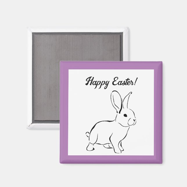 Sweet Bunny Rabbit, Niedlicher Frühling oder Oster Magnet (Vorderseite/Rückseite)