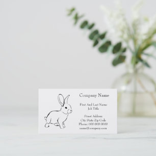 Sweet Bunny Rabbit, Niedlicher Frühling oder Oster Visitenkarte