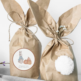 Sweet Bunny Vielen Dank Baby Dusche Gefallen Stick Runder Aufkleber