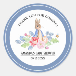 Sweet Bunny Vielen Dank Baby Dusche Gefallen Stick Runder Aufkleber
