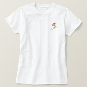 Sweet Butterfly bestickt Besticktes T-Shirt