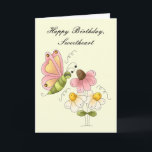 Sweet Butterfly Daughter Geburtstag Karte<br><div class="desc">"(Matching Stickers,  Labels und Postage Available) Diese schöne Karte ist gefüllt mit Liebe und Spannung. Im Design befindet sich ein bezaubernder Schmetterling im Nebel hübscher Blume. Stellen Sie sicher,  dass Sie die passenden Aufkleber,  Etiketten und Briefmarke zu Ihrer Bestellung hinzufügen. Machen Sie jede Karte,  die Sie versenden etwas Besonderes!"</div>