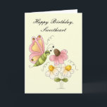 Sweet Butterfly Daughter Geburtstag Karte<br><div class="desc">"(Matching Stickers,  Labels und Postage Available) Diese schöne Karte ist gefüllt mit Liebe und Spannung. Im Design befindet sich ein bezaubernder Schmetterling im Nebel hübscher Blume. Stellen Sie sicher,  dass Sie die passenden Aufkleber,  Etiketten und Briefmarke zu Ihrer Bestellung hinzufügen. Machen Sie jede Karte,  die Sie versenden etwas Besonderes!"</div>