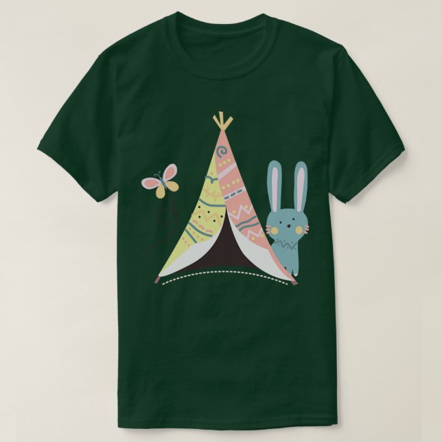 Sweet Camping Rabbit T-Shirt (Design vorne)