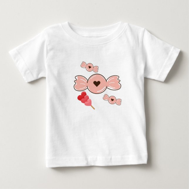 Sweet Candies Delight Baby T-shirt (Vorderseite)