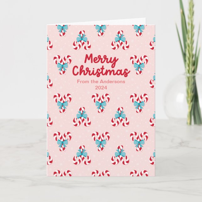Sweet Candy Canes and Bows Weihnachten (Vorderseite)