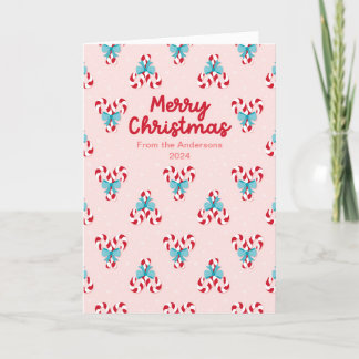 Sweet Candy Canes and Bows Weihnachten