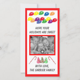 Sweet Candy Christmas - Fotokarte Feiertagskarte
