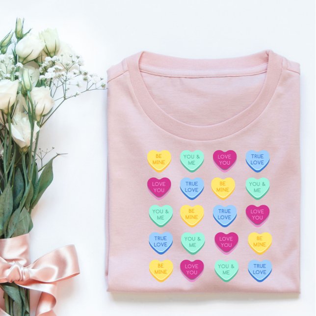 Sweet Candy Heart Design T-Shirt (Von Creator hochgeladen)