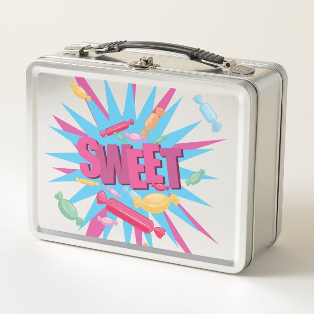 Sweet Candy Metall Brotdose (Vorderseite)