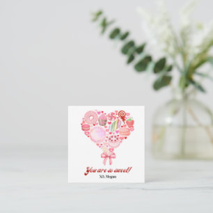 Sweet Candy rose Valentine's Classroom Carte photo