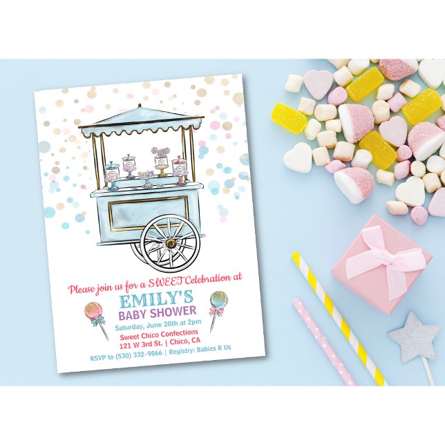 Sweet Candy Shop Baby shower Invitation (Créateur téléchargé)