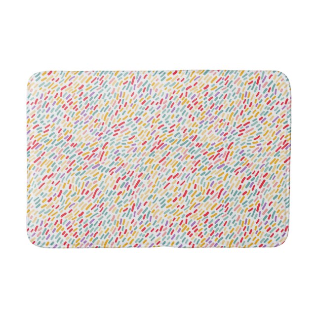 Sweet Candy Sprinkle Muster Badematte (Vorderseite)