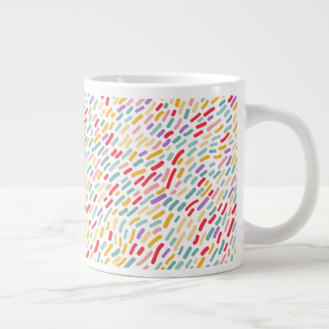 Sweet Candy Sprinkle Muster Jumbo-Tasse (Rechts)