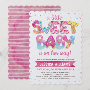 Sweet Candyland arroses Baby shower Invitation