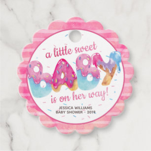 Sweet Candyland Sprinkles Baby Dusche Geschenkanhänger