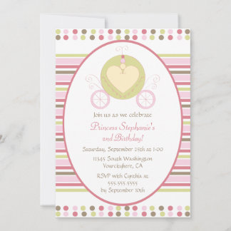 Sweet Cargo Princess Party Geburtstagseinladung Einladung