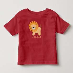 Sweet Cartoon Lion Kleinkind T-shirt