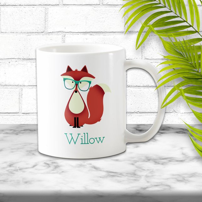 Sweet Cartoon Red Fox Tasse (Von Creator hochgeladen)