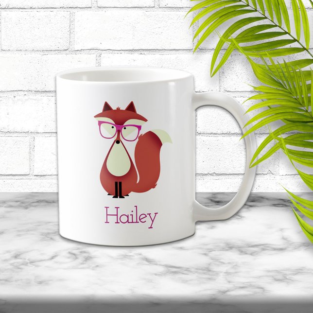 Sweet Cartoon Red Fox Tasse (Von Creator hochgeladen)