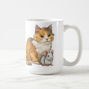 Sweet Cat and Mouse best friends Kaffeetasse