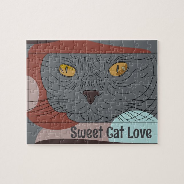 Sweet Cat Love tirage puzzle (Horizontal)