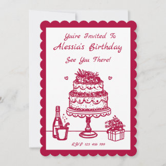 Sweet Celebration Anniversaire Invitation