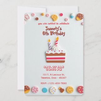 Sweet Celebration Birthday Einladung