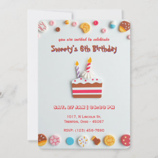 Sweet Celebration Birthday Einladung