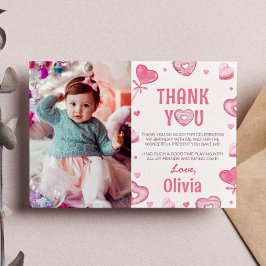 Sweet Celebration Birthday Foto Danke Karte