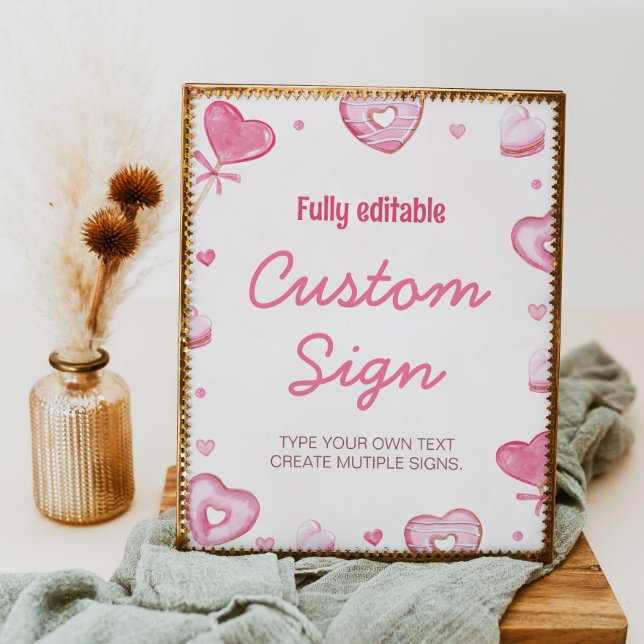 Sweet Celebration Birthday Party Table Sign Poster (Von Creator hochgeladen)