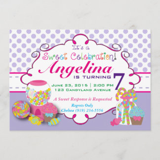Sweet Celebration Candy Invitation