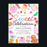 Sweet Celebration Candy Kids Candyland Birthday Postkarte<br><div class="desc">Niedliche süße Feier Candy Land Kids Candyland Geburtstag Einladung</div>