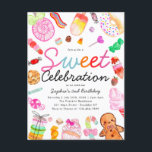 Sweet Celebration Candy Kids Candyland Birthday Postkarte<br><div class="desc">Niedliche süße Feier Candy Land Kids Candyland Geburtstag Einladung</div>
