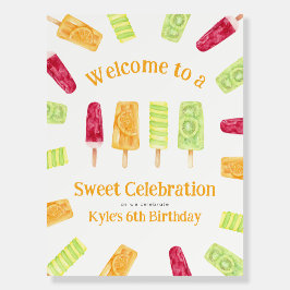 Sweet Celebration Popsiory Birthday Party Sign