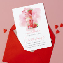 Sweet Celebration Strawberry Milkshake Geburtstag