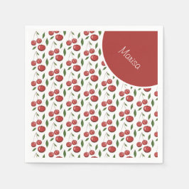 Sweet Cherries Aquarellbilder Serviette