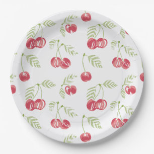 Sweet Cherries Red Green Pappteller