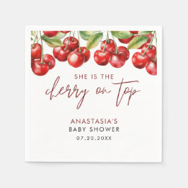 Sweet Cherry Baby Dusche Serviette